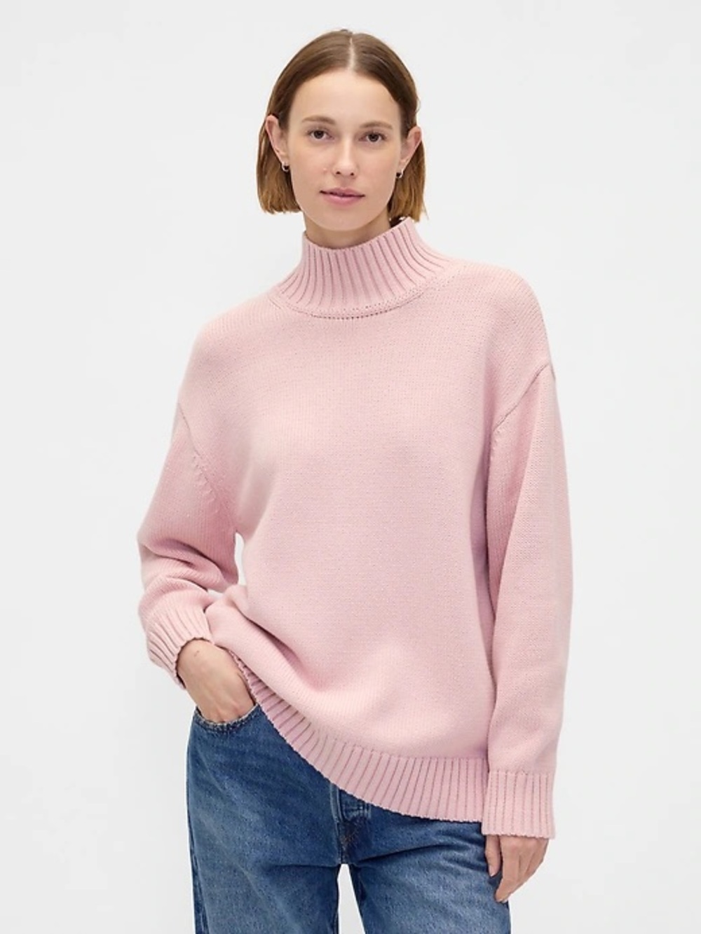 GAP Soft Pink turtleneck Sweater